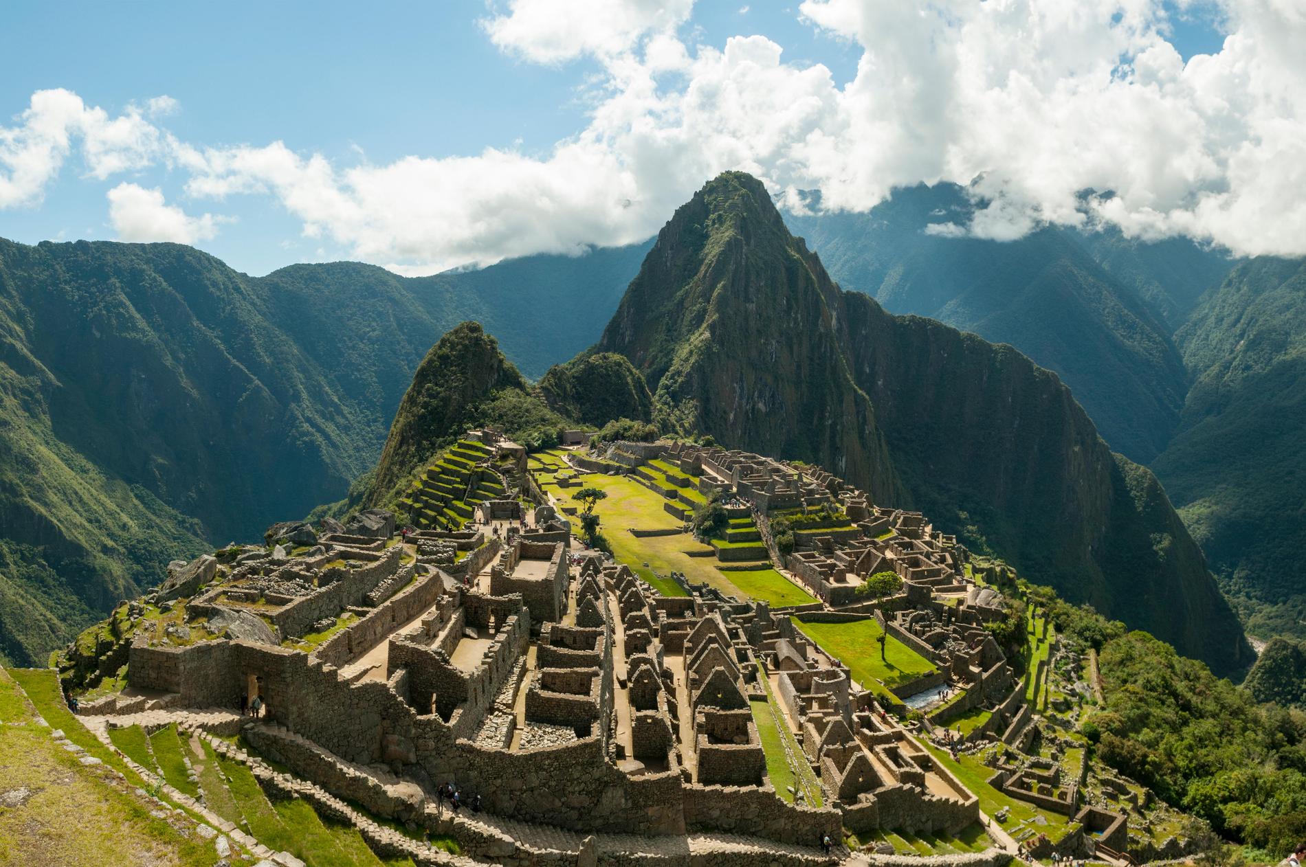 Machu Picchu i Peru.
