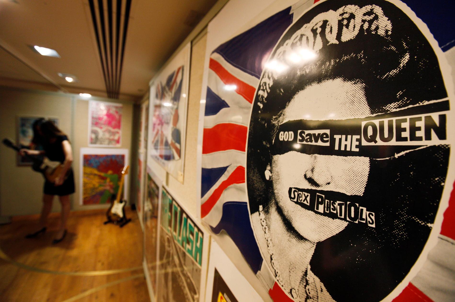 Sex Pistols "God Save the Queen" har fått ett lyft i samband med drottningen Elizabeths jubileum. Arkivbild.