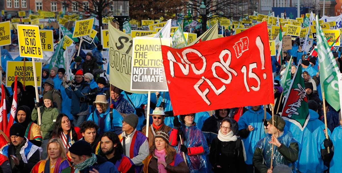 Demonstration under det förra klimattoppmötet, i Köpenhamn 2009.