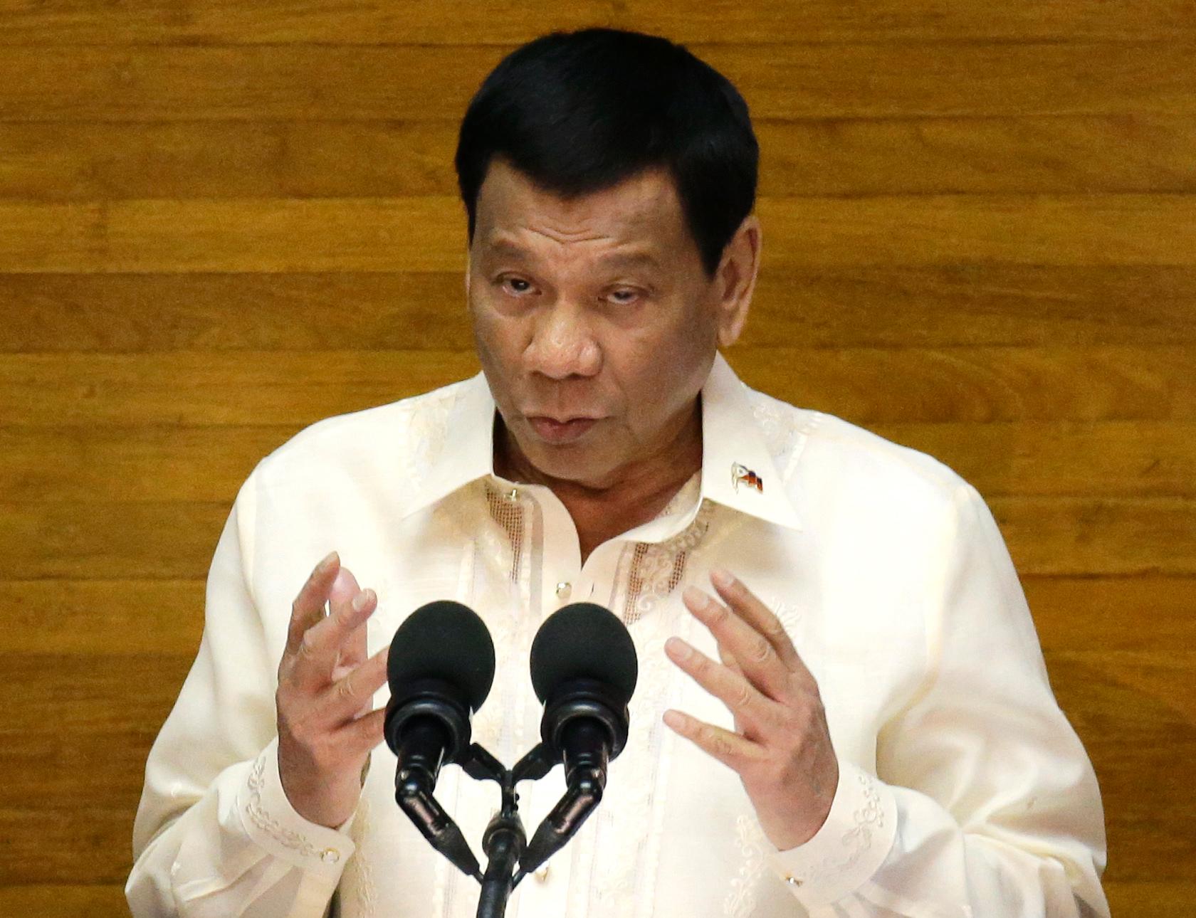 President Rodrigo Duterte. Arkivbild.