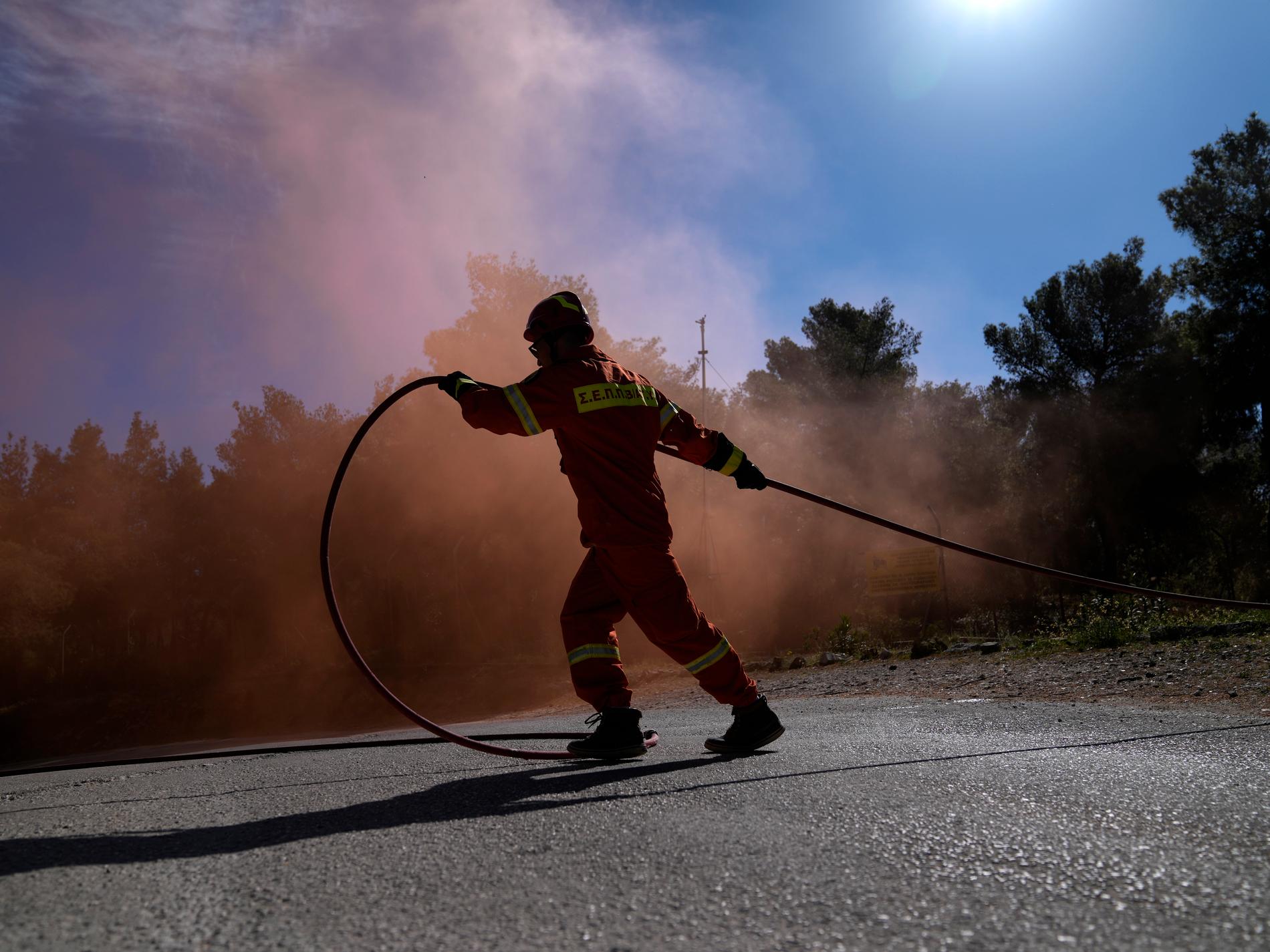 Grekland varnar: Stor risk för skogsbränder