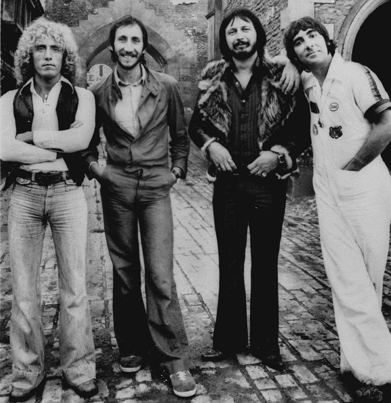 The Who - på 70-talet Roger Daltrey, Pete Townshend, John Entwistle och Keith Moon.