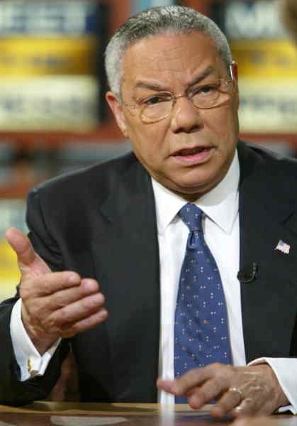 Colin Powell, f d utrikesminister.