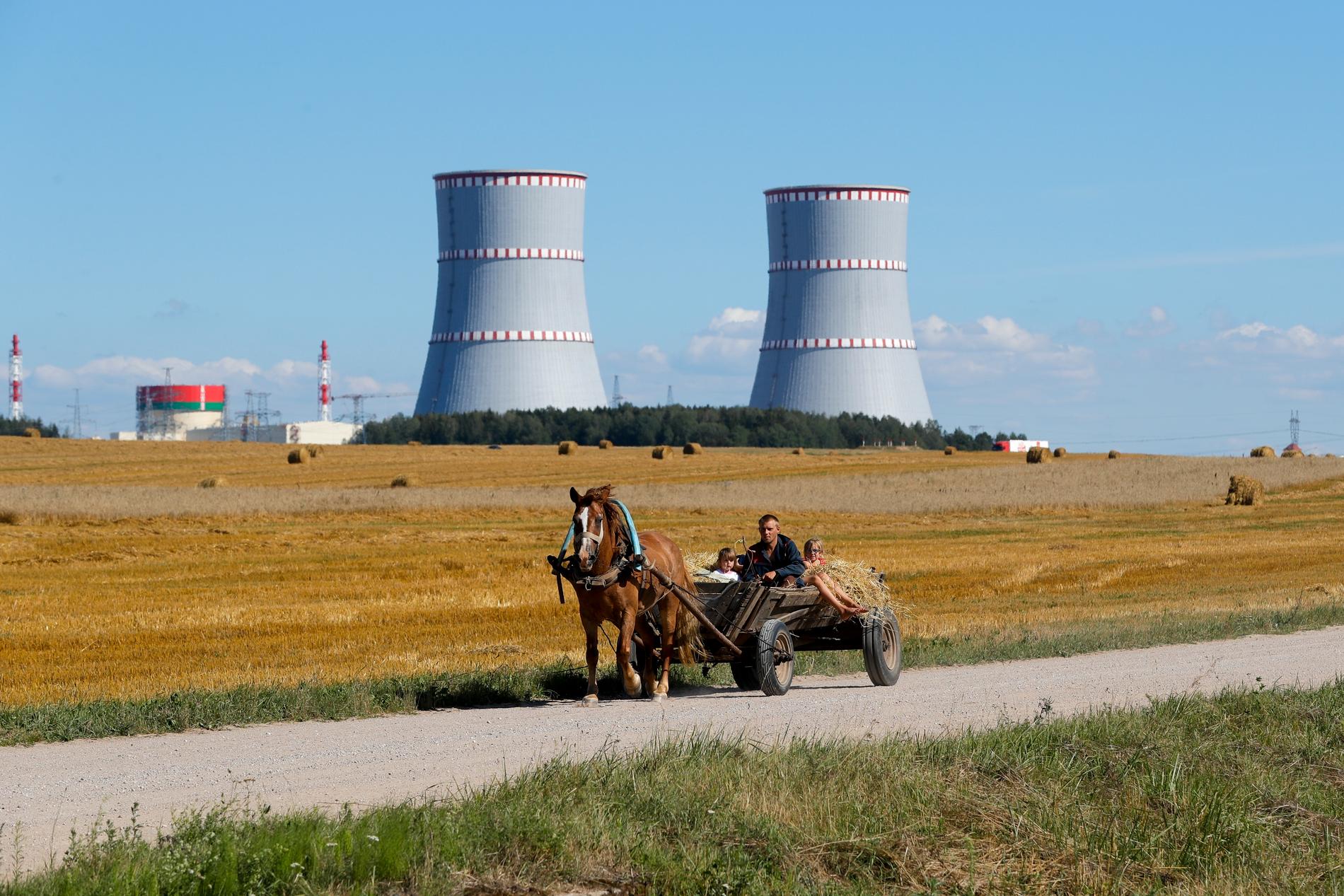 Belarus enda kärnkraftverk, byggt av ryska Rosatom.