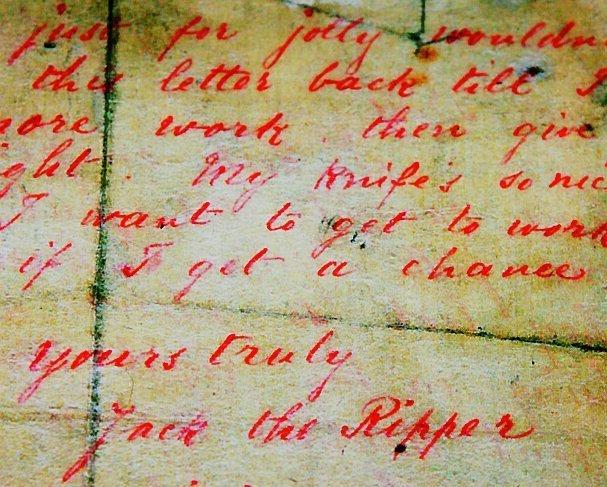 Brevet som skapade legenden "Central News Agency" fick ta emot brevet skrivet med rött bläck till "Dear Boss", undertecknat "Jack the Ripper".