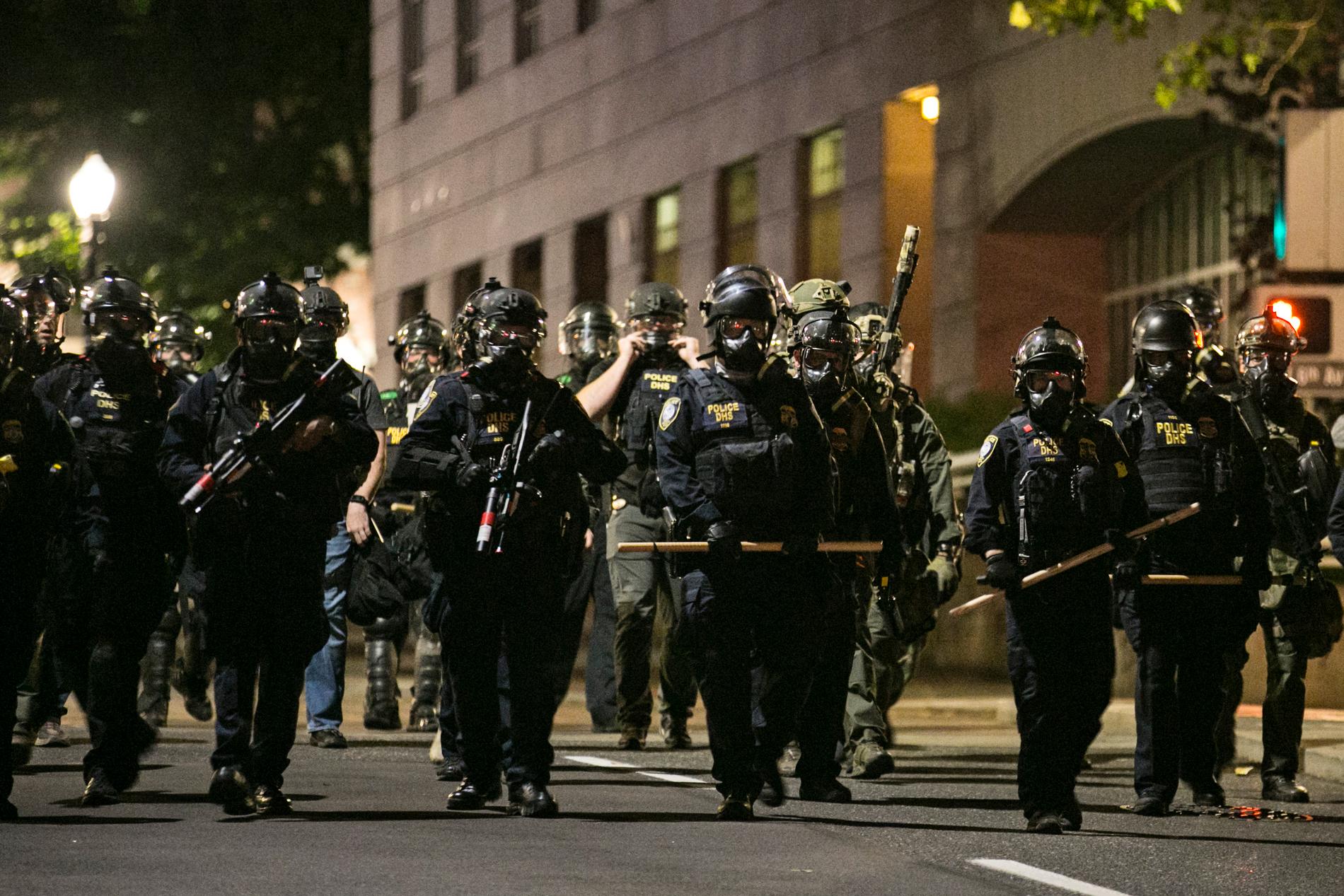 Federal polis i Portland, Oregon.