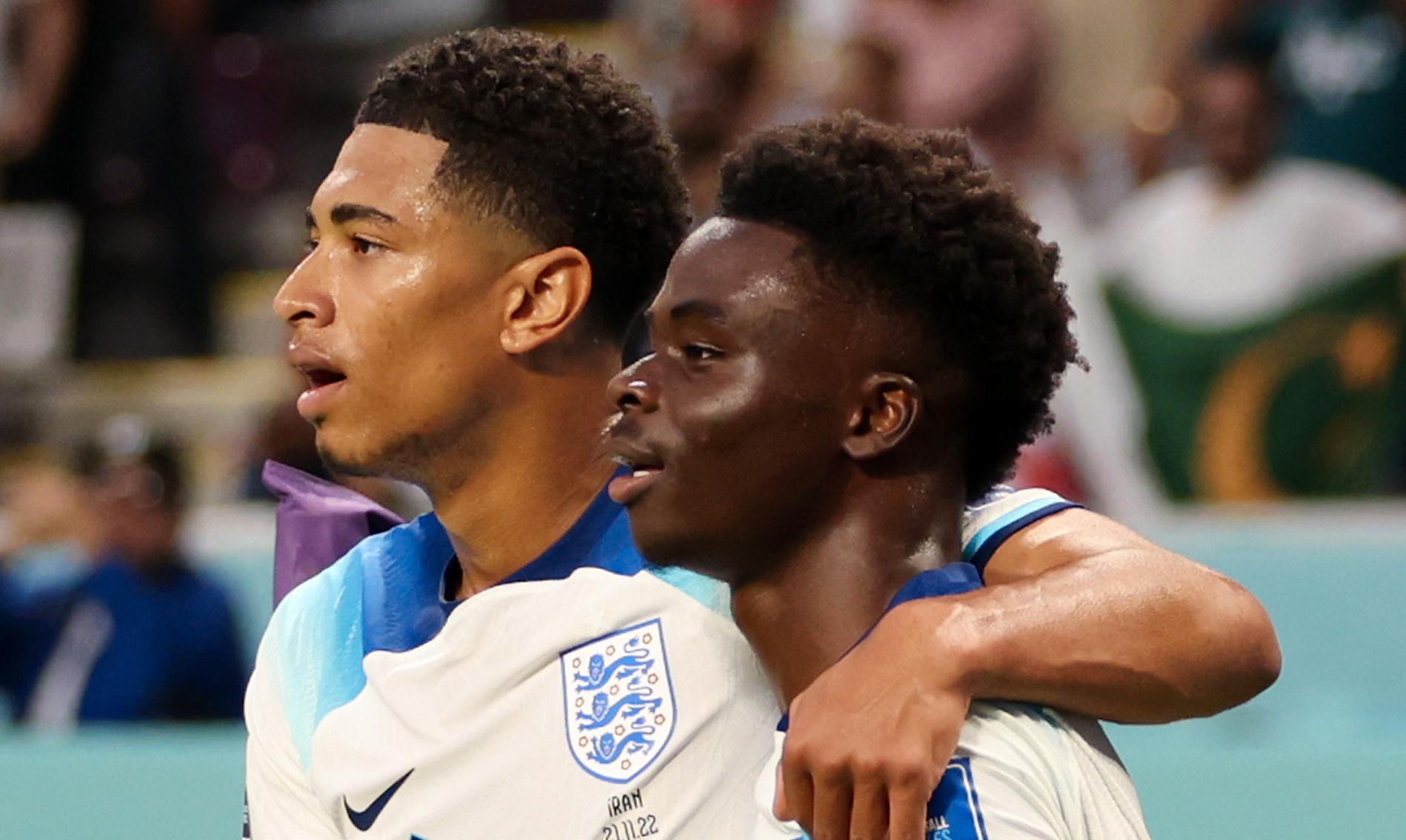 Jude Bellingham och Bukayo Saka har stora möjligheter att få spela åttondelsfinal med England i fotbolls-VM 2022.
