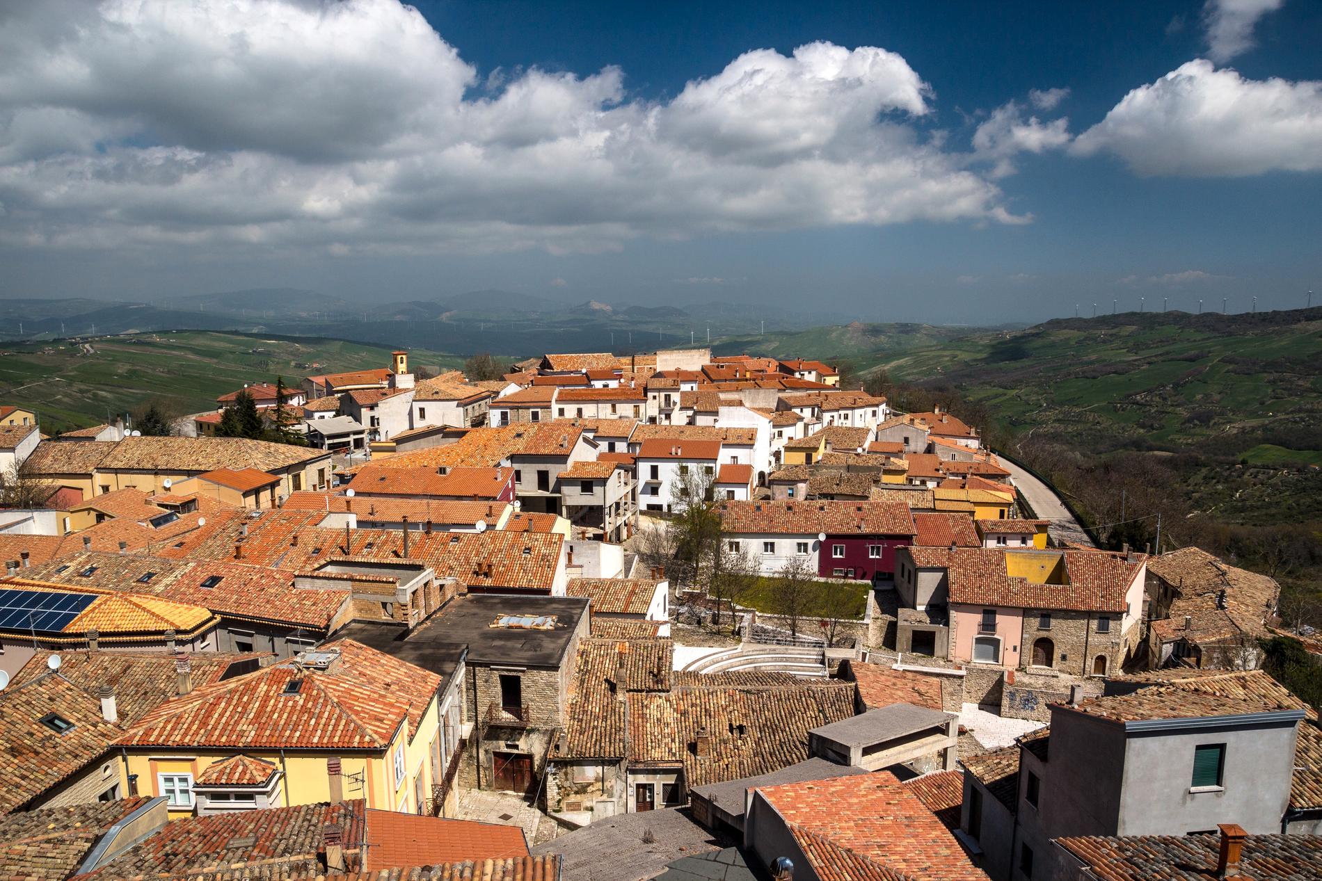 Bisaccia ligger i Södra Italien. 