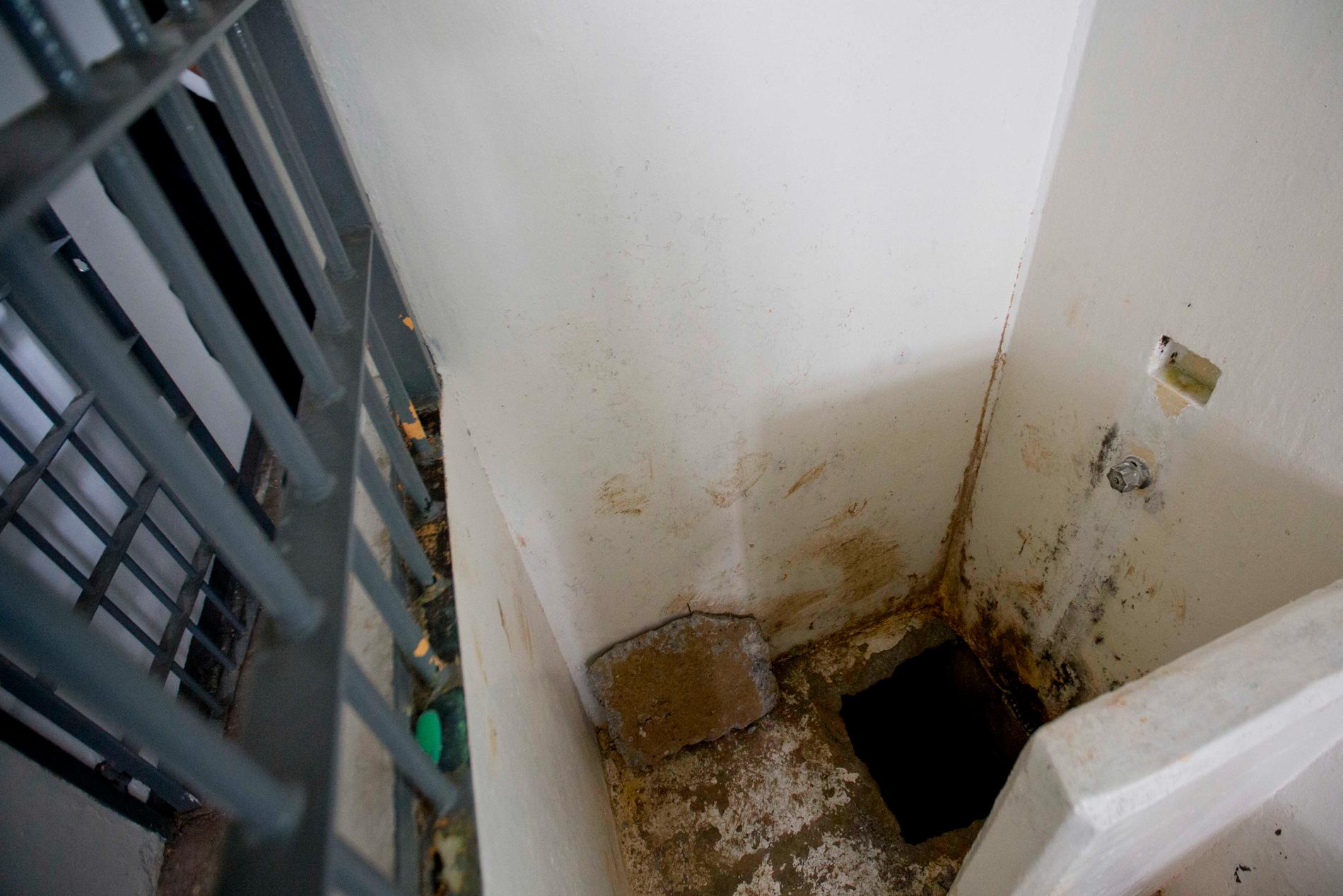 Flyktluckan upptäcktes i El Chapos badrum i hans cell i högsäkerhetsfängelset Altiplano. Arkivbild.