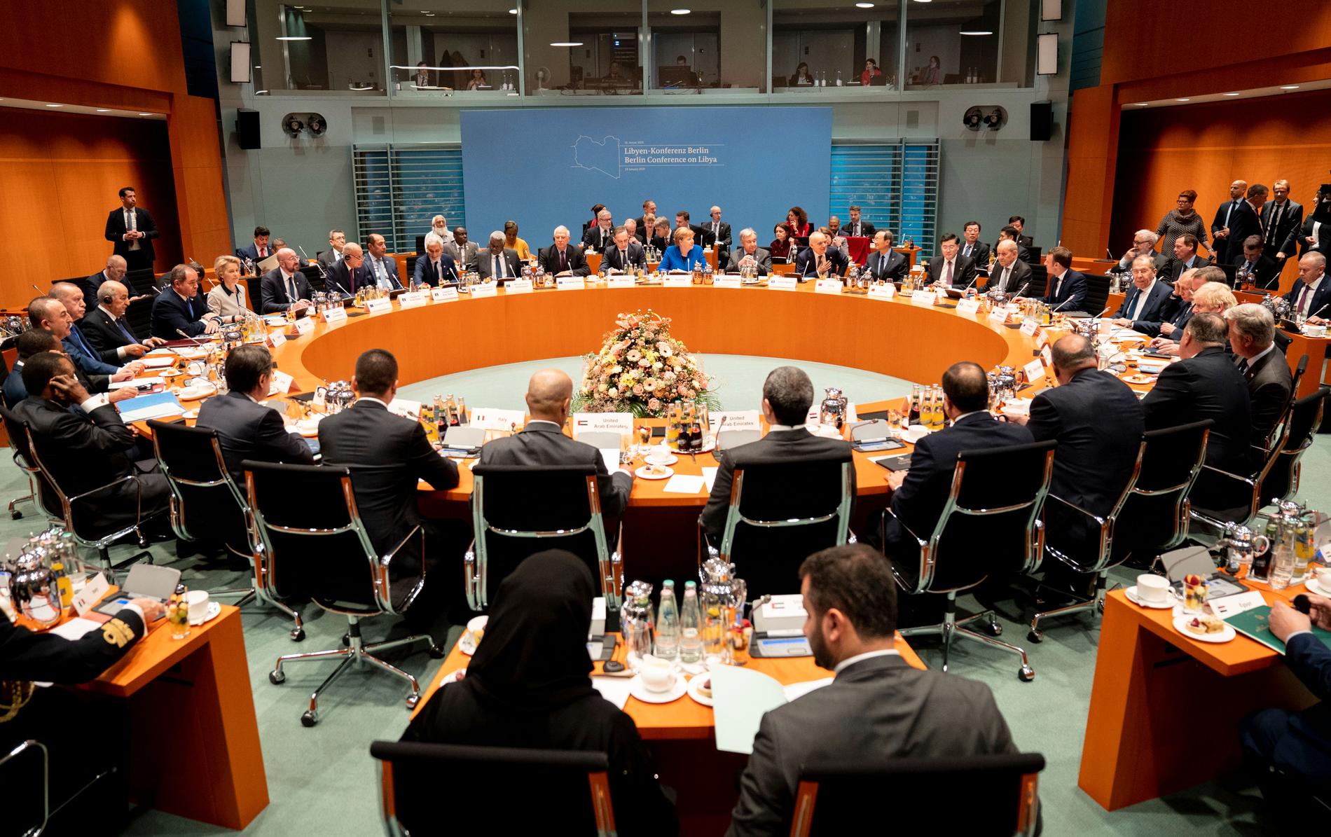 Tysklands förbundskansler Angela Merkel ledde toppmötet om Libyen förra veckan. Arkivbild.