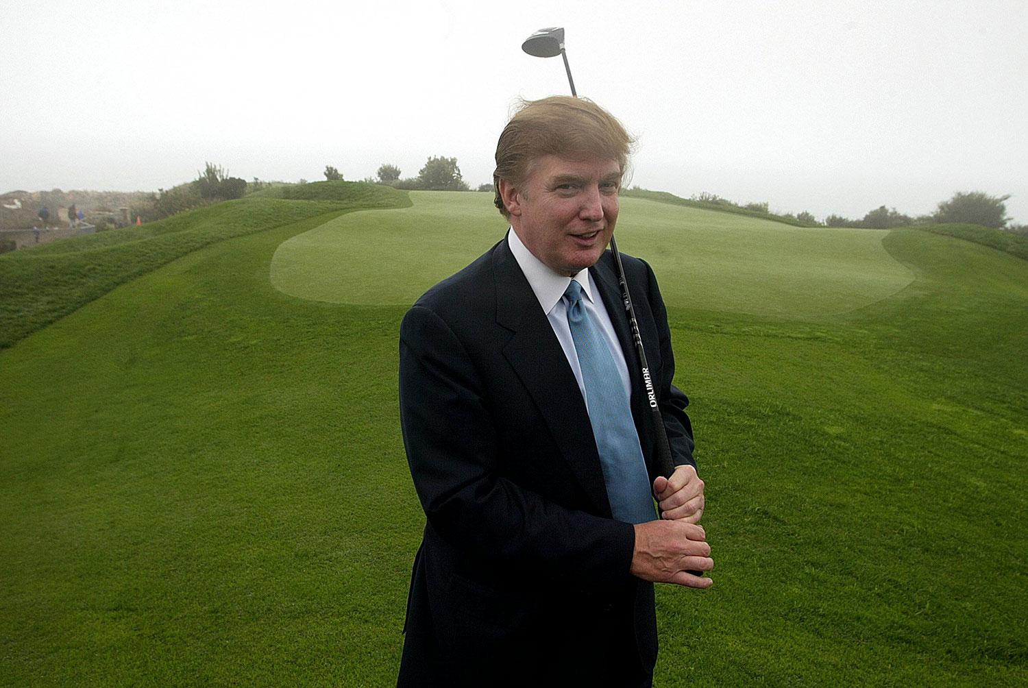 Donald Trump på golfbanan.