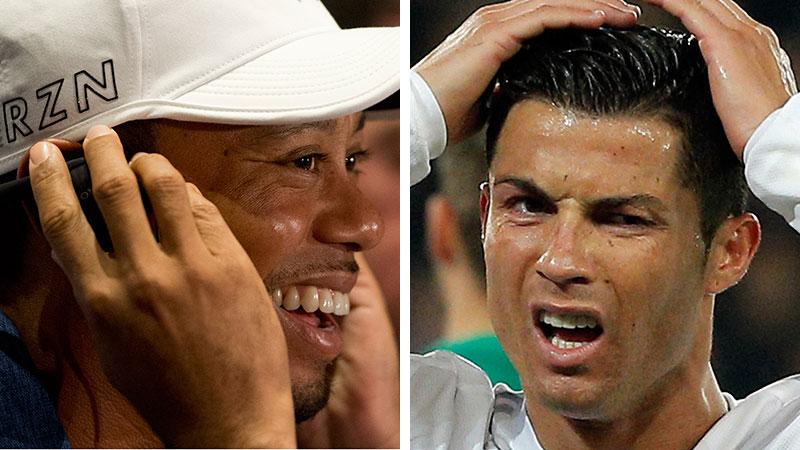 Woods och Ronaldo.