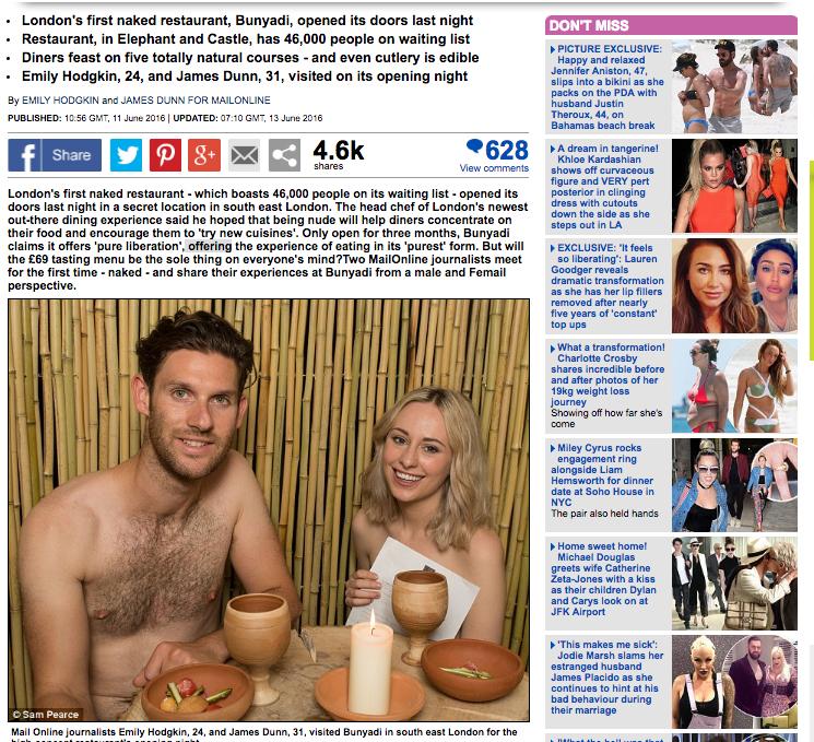 Daily Mails journalister har testa Londos nakenkrog.