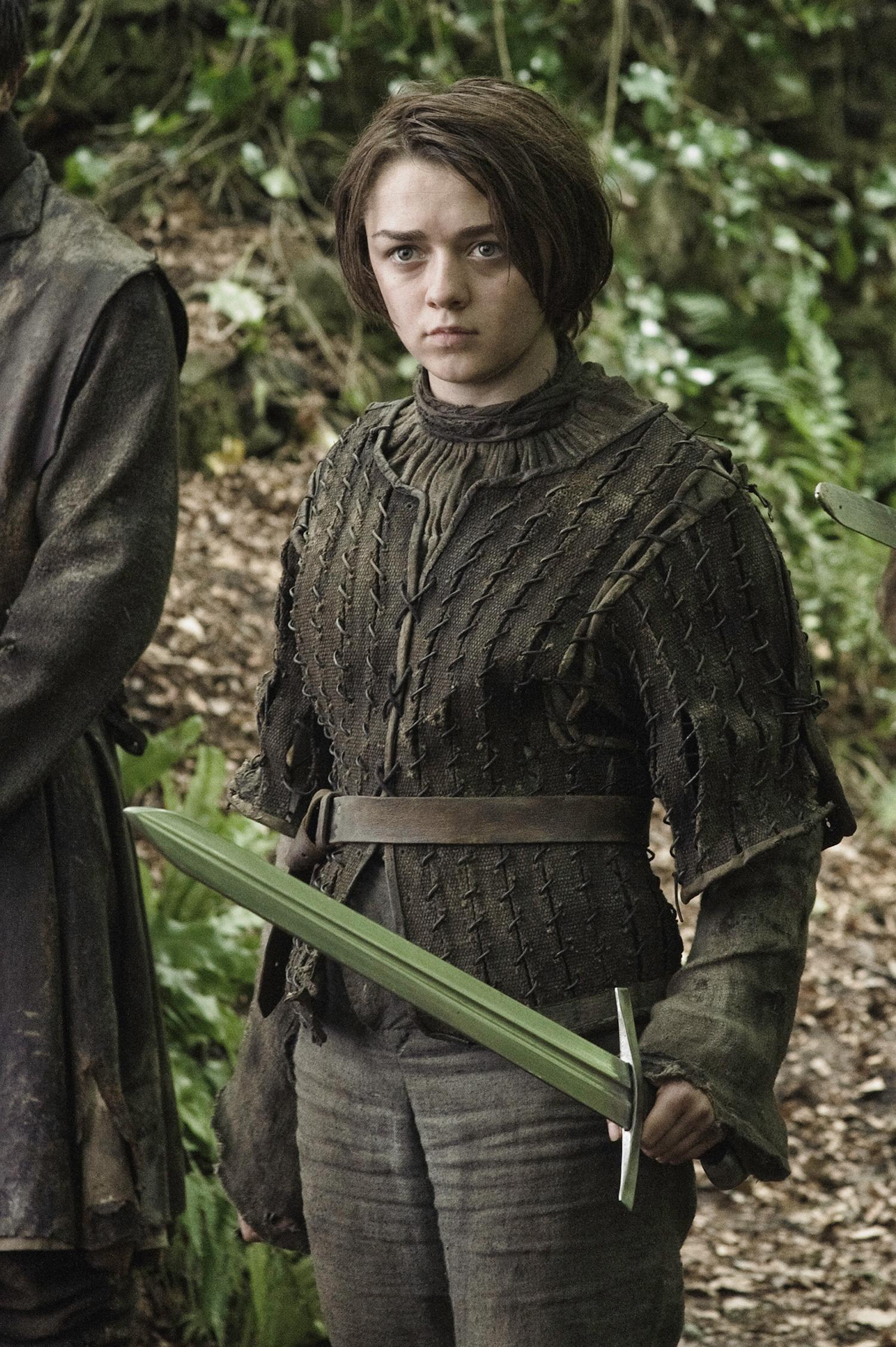 Maisie Williams i rollen som Arya Stark i hyllade tv-succén ”Game of thrones”.