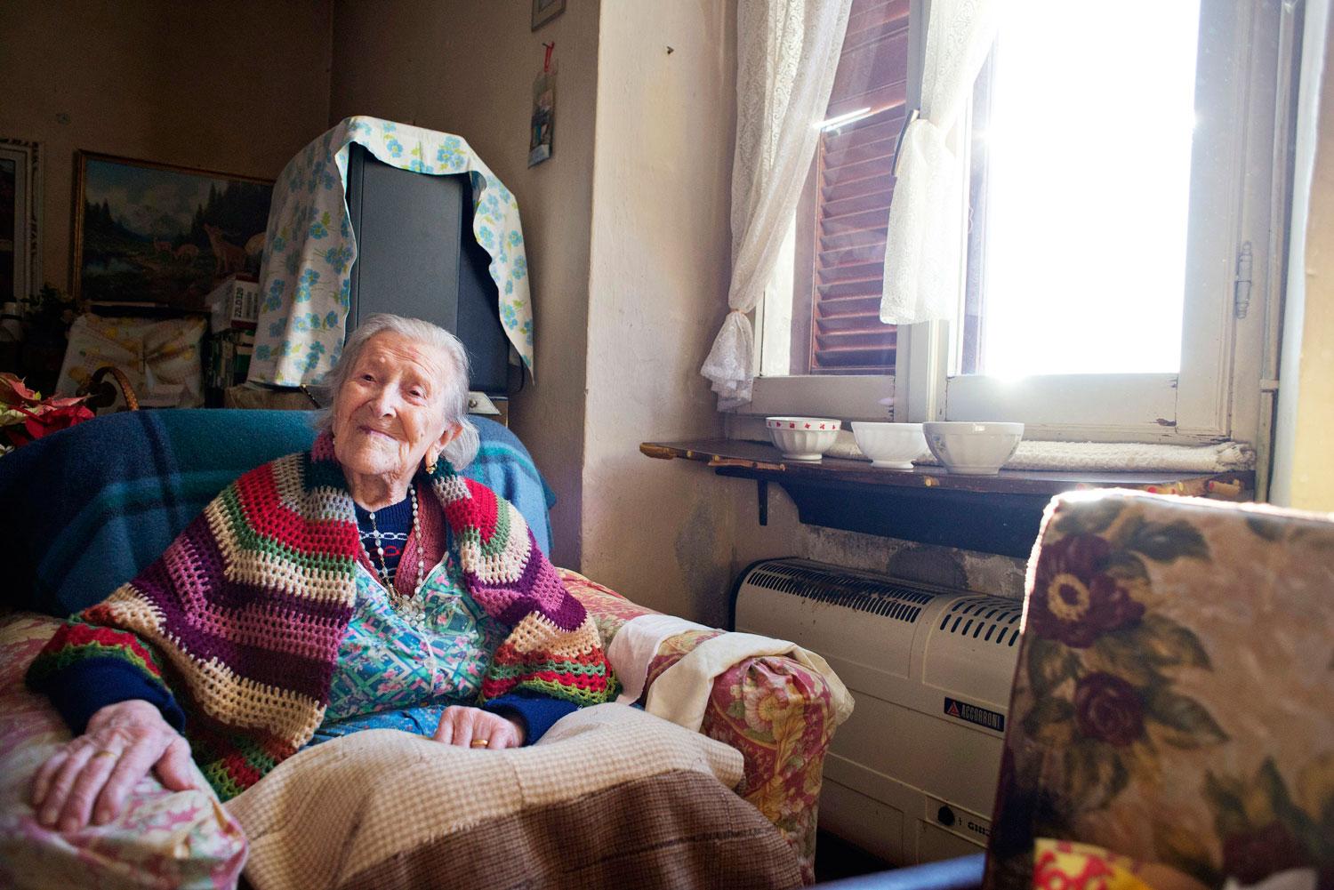 Emma Morano-Martinuzzi bor i italienska Pallanza och fyller 116 år i november.
