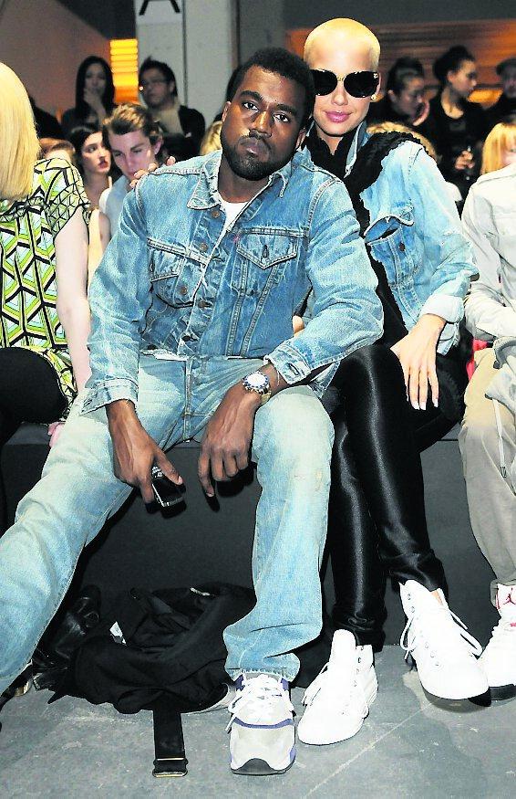 Kanye West var tidigare tillsammans med  Amber Rose.