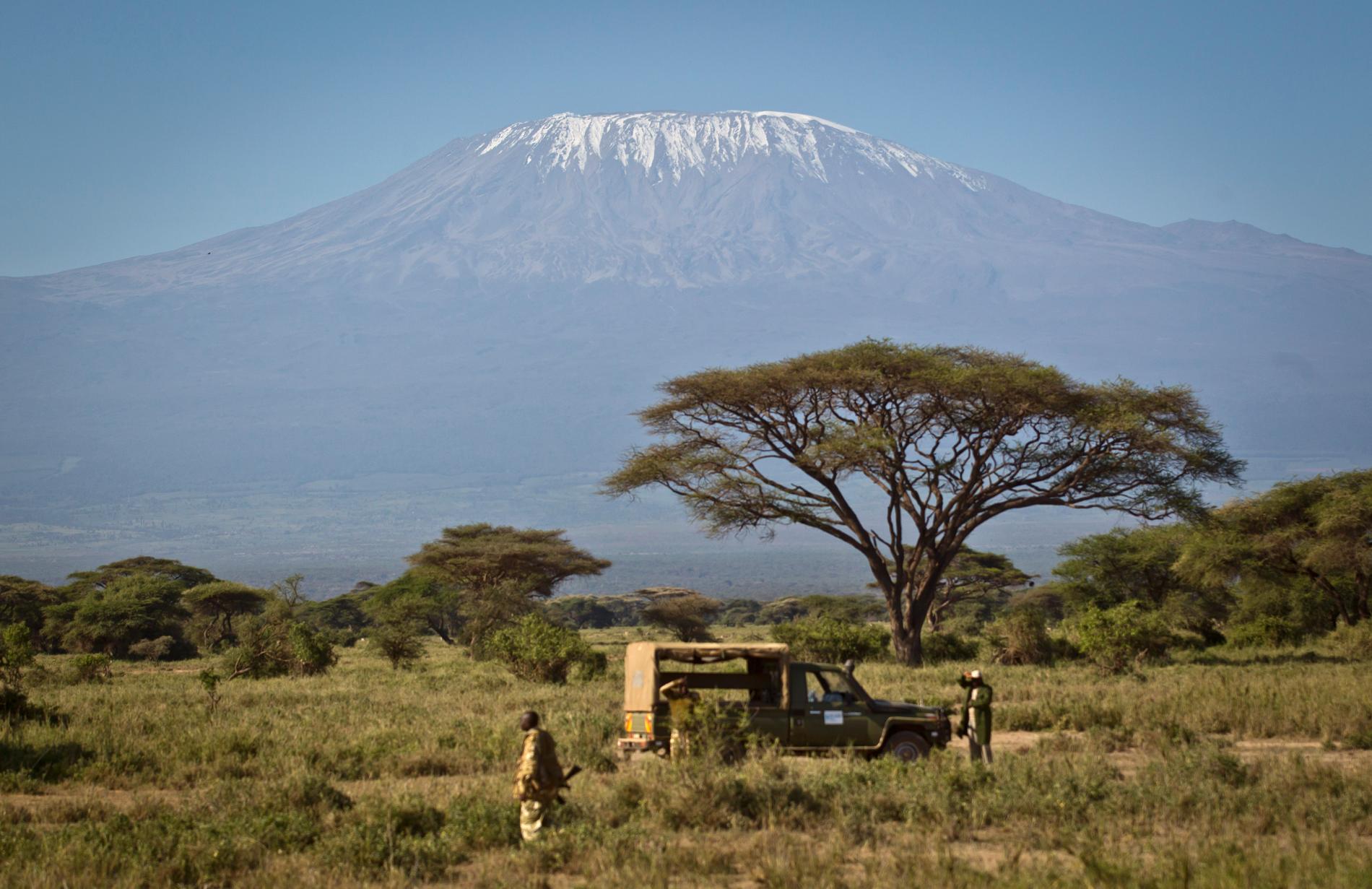 Den nyupptäckta vulkanen har samma form som Kilimanjaros vulkaner. Arkivbild.