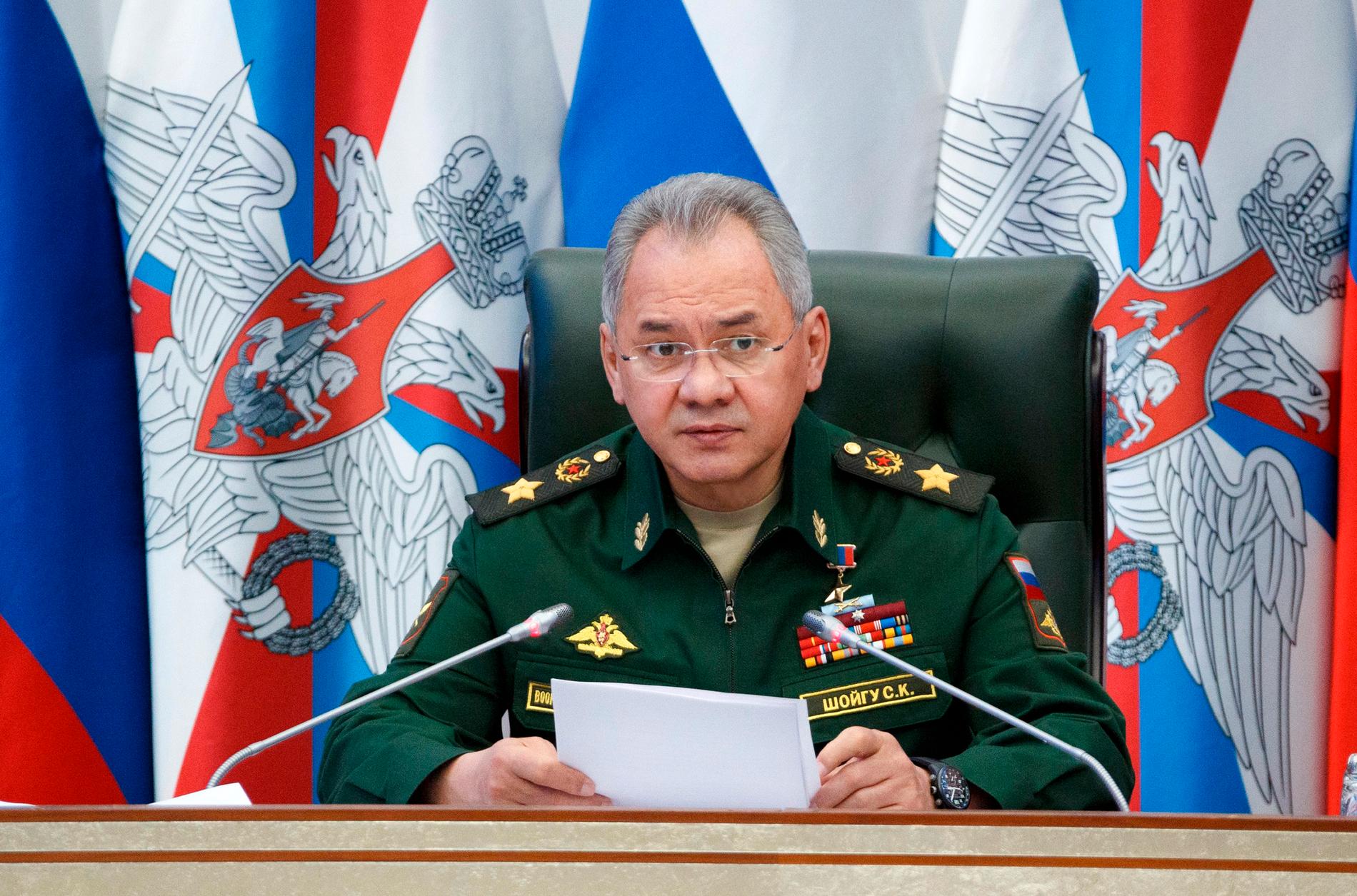 Rysslands försvarsminister Sergej Sjojgu. Arkivbild.