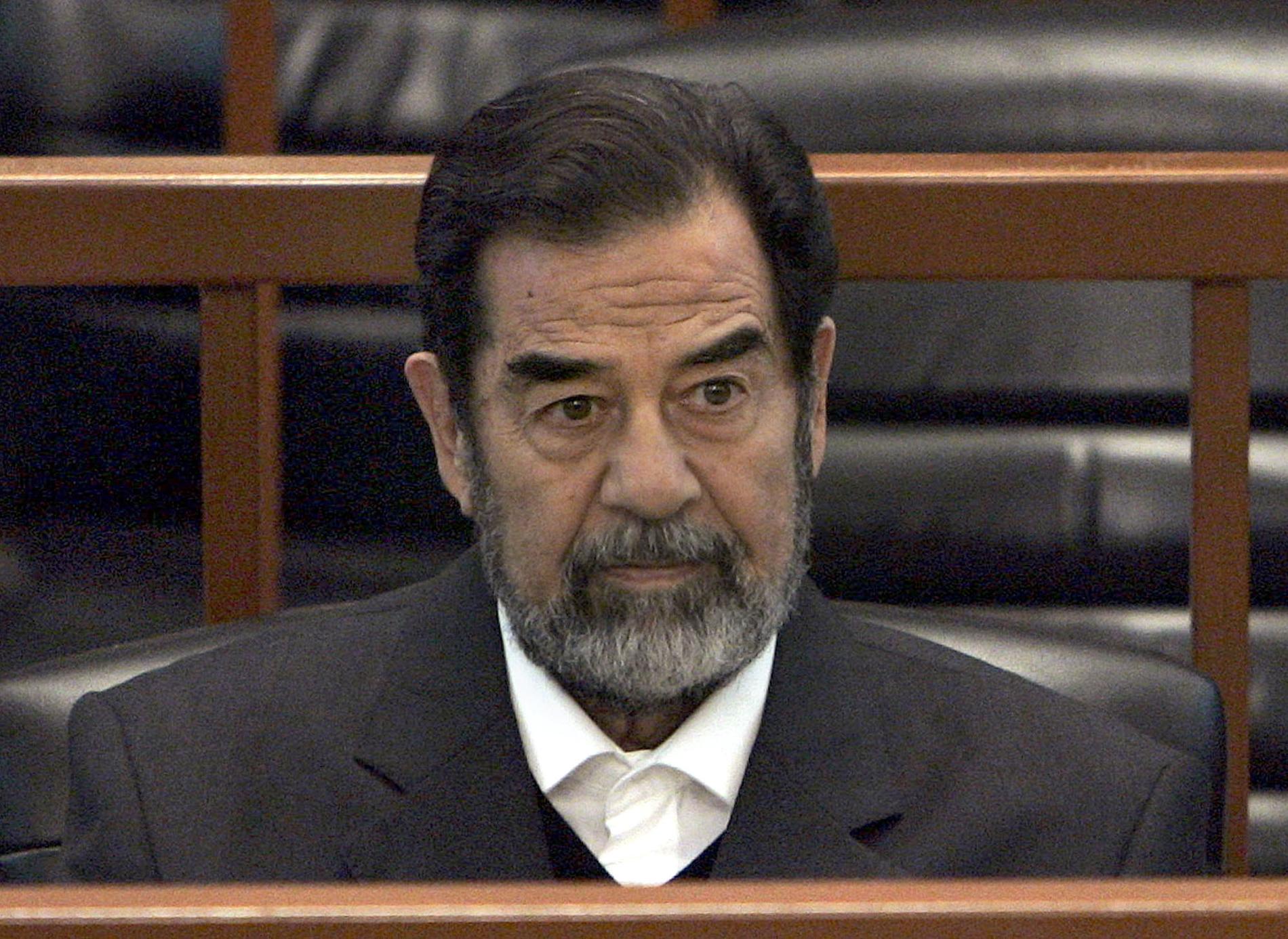 Saddam Hussein. 