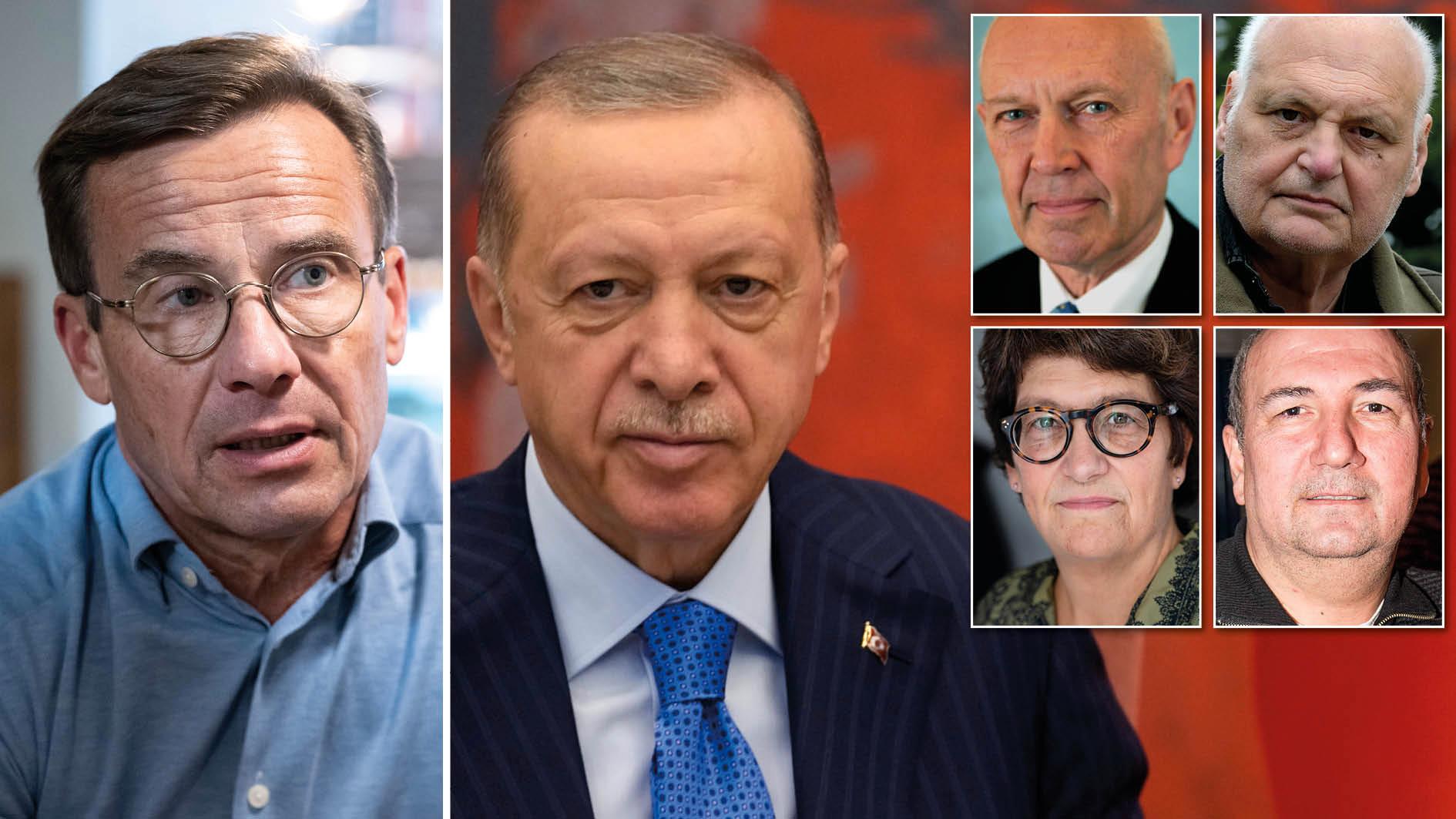 Vi förväntar oss att Sveriges statsminister klargör för Erdogan, och därmed också för svenska folket, fyra grundläggande saker vid mötet i Turkiet, skriver Pierre Schori, Göran Greider, Helle Klein och Kurdo Baksi.