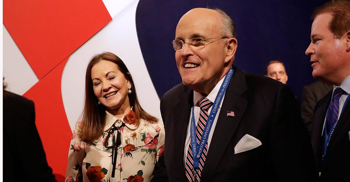 Rudy Giuliani tillsammans med frun Judith 2016.