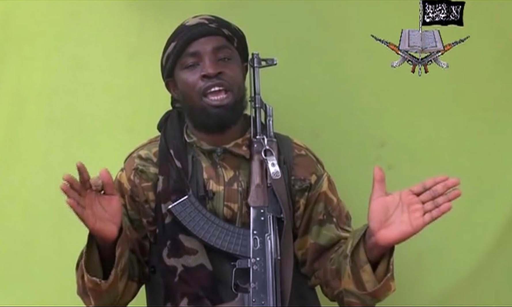 Terrorgruppen Boko Harams ledare Abubakar Shekau.