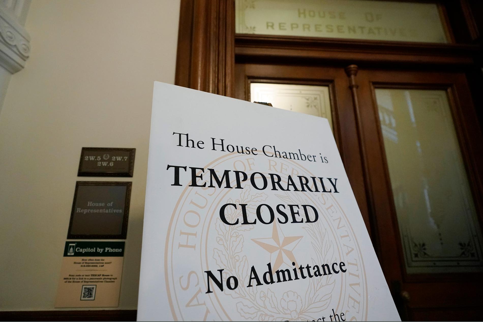 I augusti höll Texaskongressens representanthus stängt eftersom de demokratiska ledamöterna lämnat delstaten i protest mot en ny vallag.