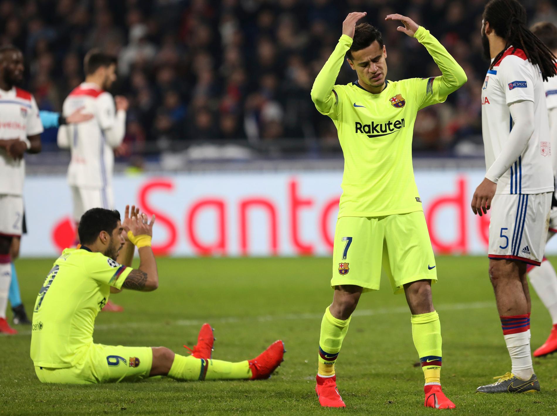 Coutinho och Barcelona fick nöja sig med 0–0. 