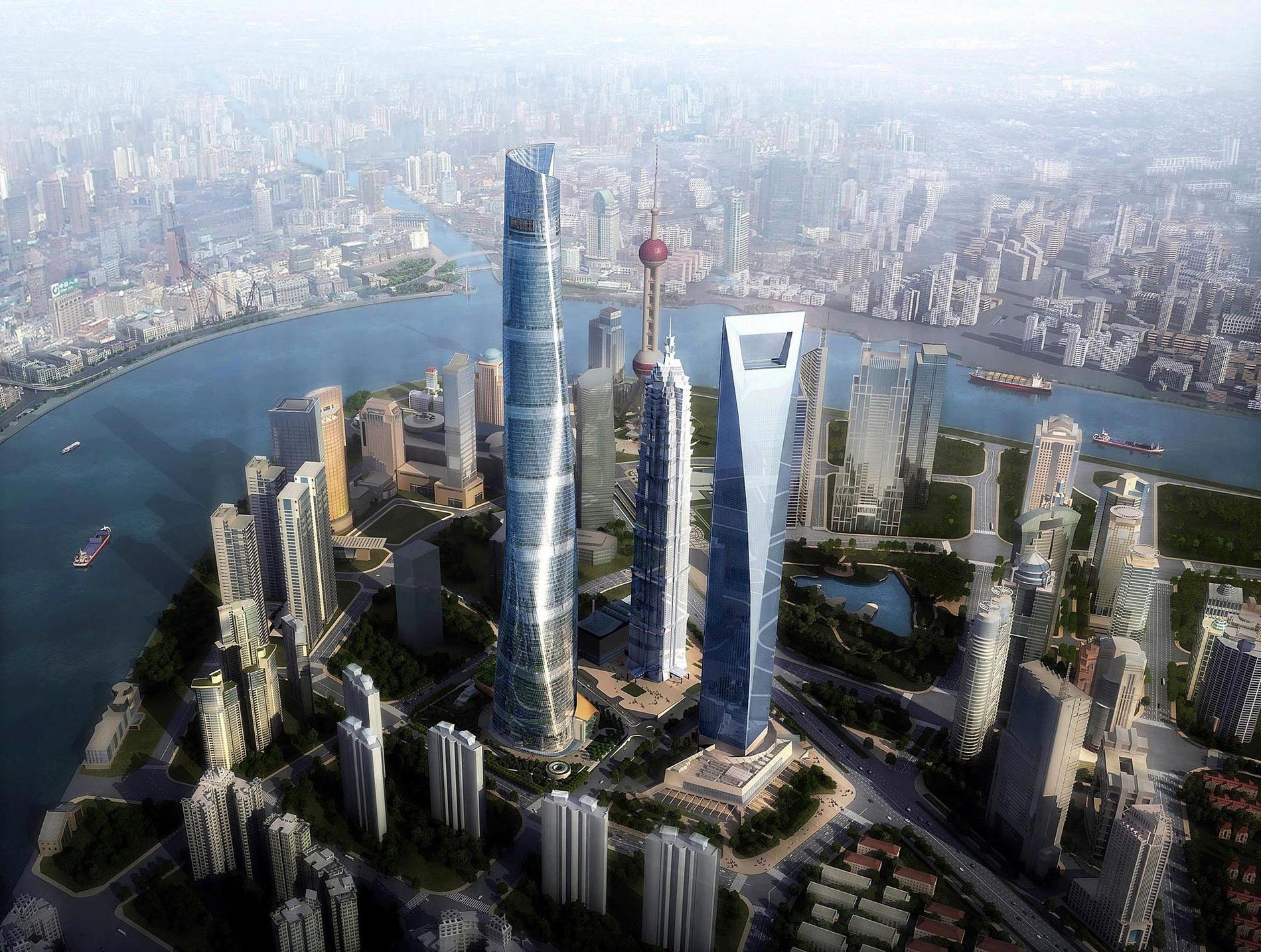 11. WORLD FINANCIAL CENTER, SHANGHAI Skyskrapan (den som ser ut som en flasköppnare) hann knappt invigas i augusti 2008 i Shanghai förrän bygget av en ännu högre påbörjades strax intill, 632 meter hög. Men även Financial Centers mått är imponerande. Höjd: 492 meter. Klar: 2008. Byggkostnad: 12 miljarder kronor. Flyg till Shanghai - kolla vad det kostar här.