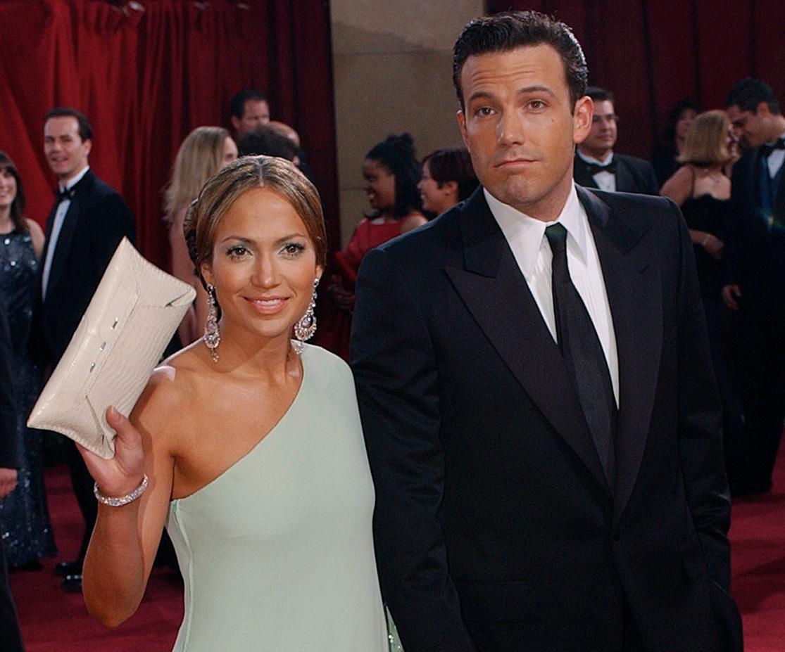 Jennifer Lopez och Ben Affleck på Oscarsgalan 2003.
