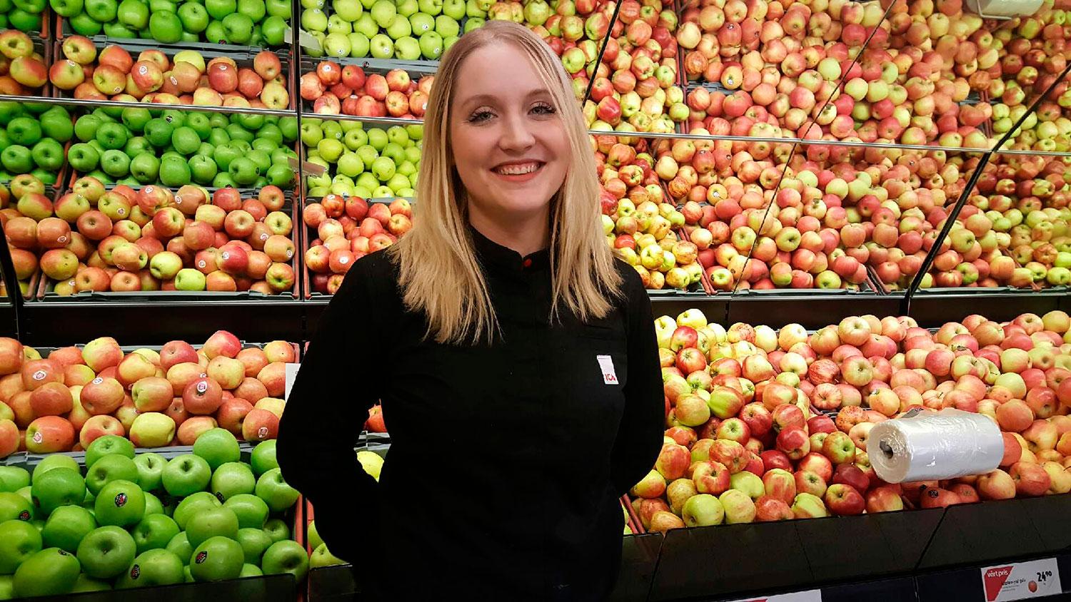 Johanna Sjöholm, färskvaruchef på Ica Supermarket i Hagsätra