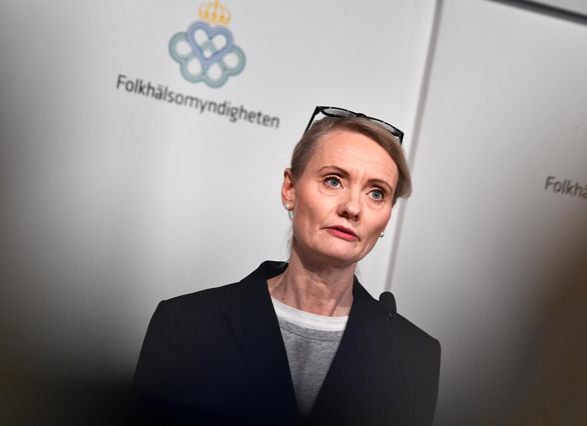 Karin Tegmark-Wisell, avdelningschef på Folkhälsomyndigheten. Arkivbild.