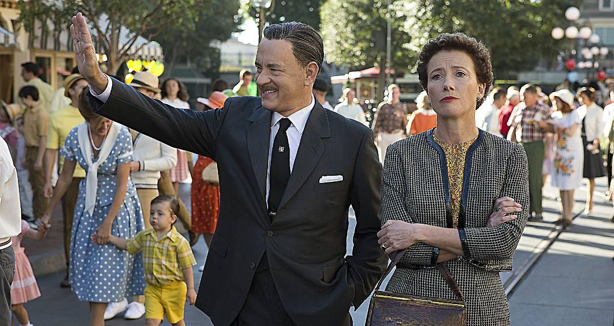 Omaka par Tom Hanks som Walt Disney och Emma Thompson som ”Mary Poppins”-författaren PL Travers.