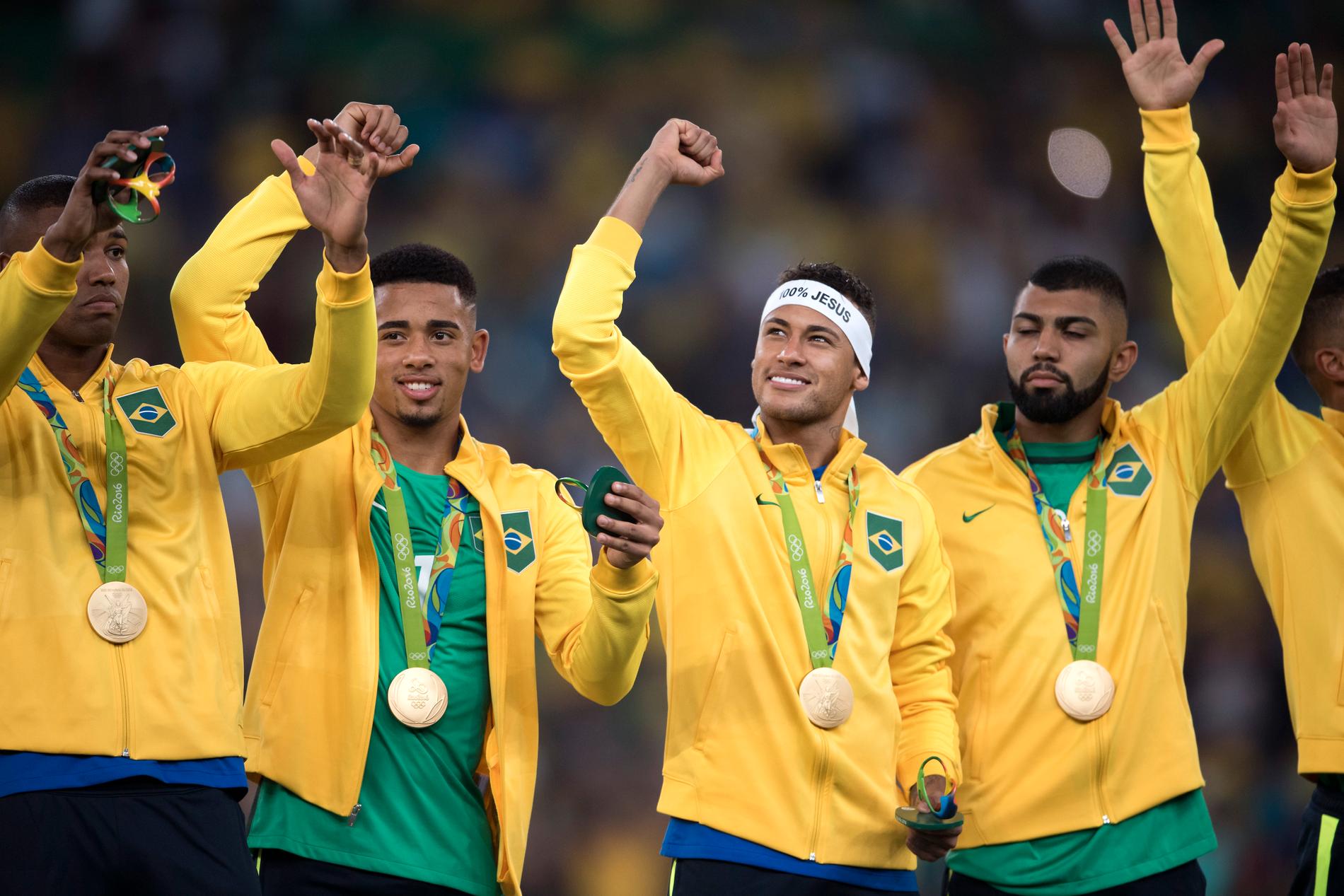 Brasilien vann OS-guld i fotboll på herrsidan 2016.