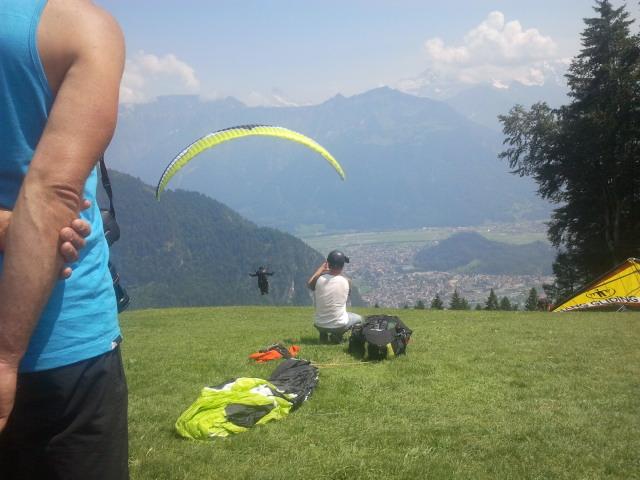 Paragliding i Interlaken.