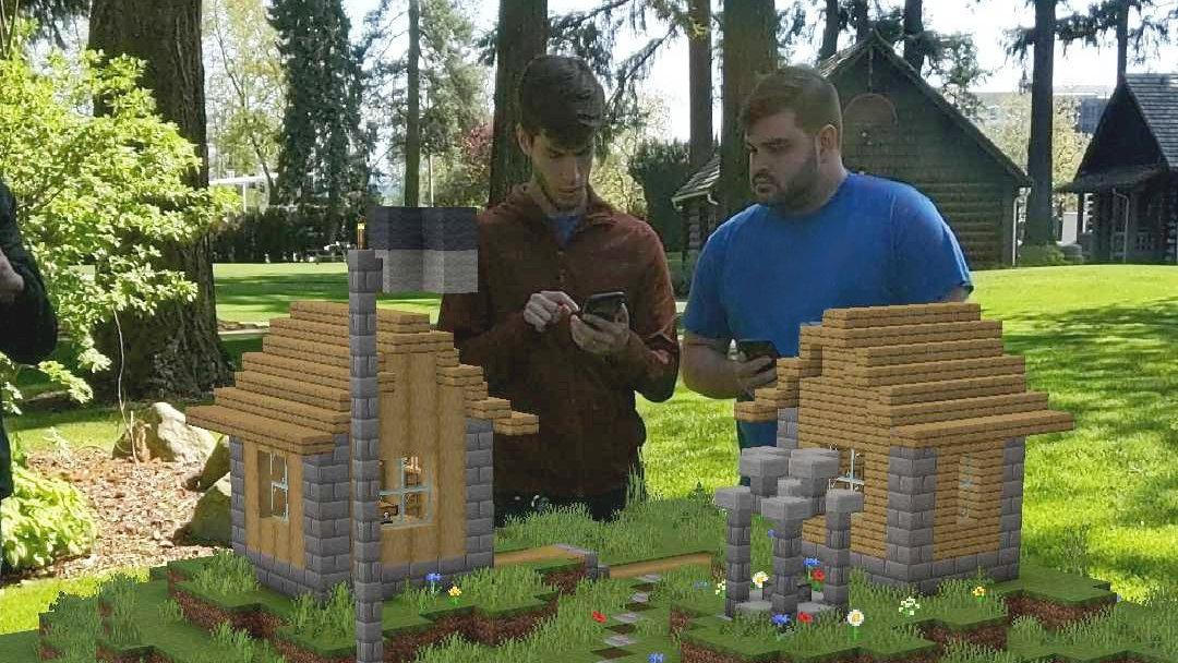 "Minecraft earth" läggs ned i sommar. Pressbild.
