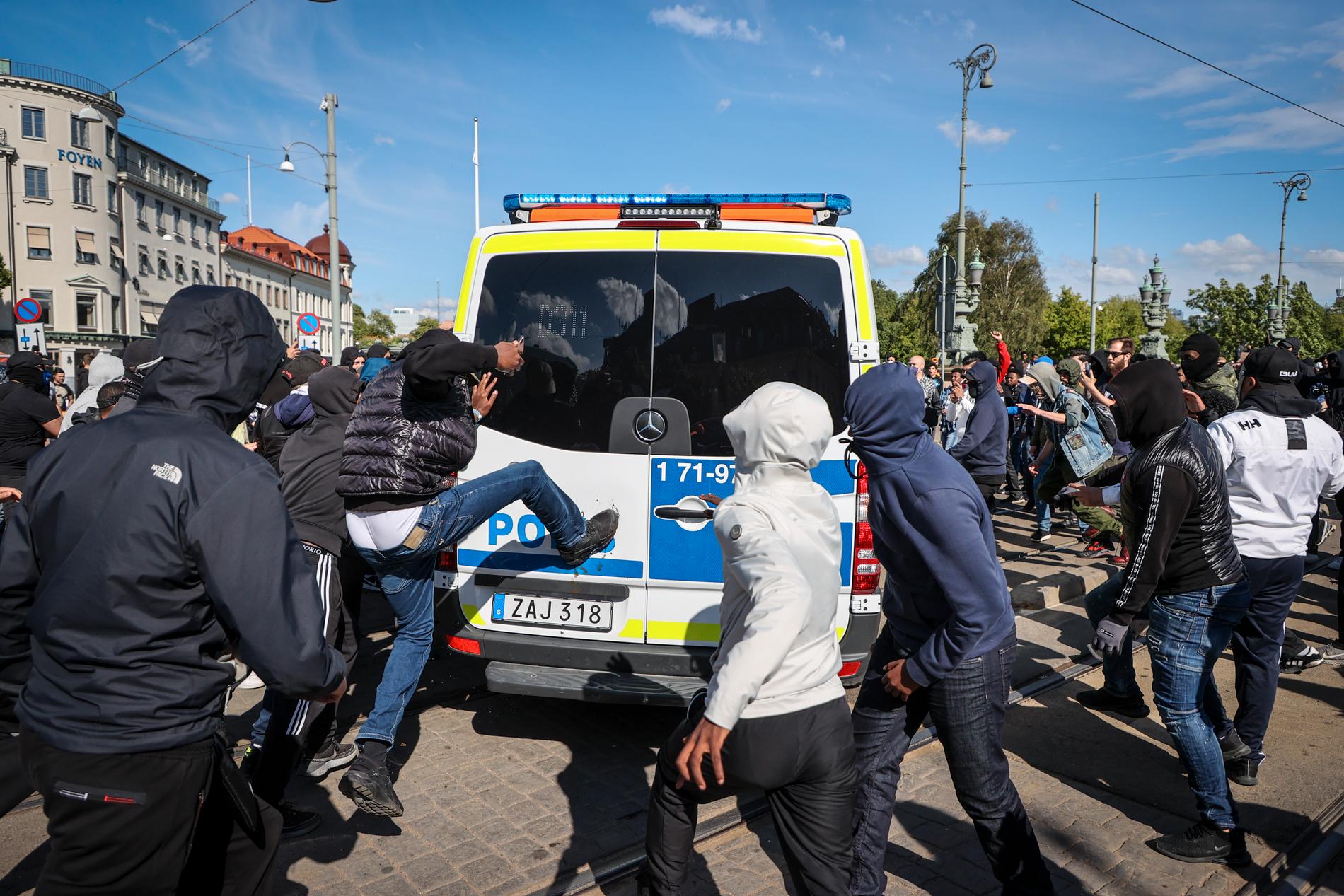 Ytterligare tre män döms för brott i samband med Black lives matter-manifestation i Göteborg förra sommaren. Arkivbild.