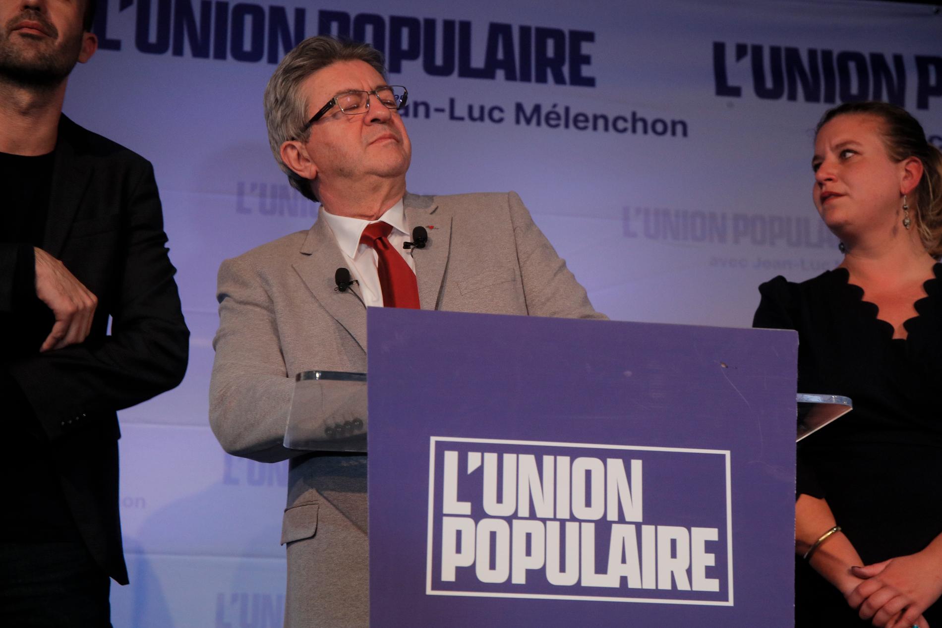 Jean-Luc Melenchon vill inte hans väljare ska rösta på varken Le Pen eller Macron. 