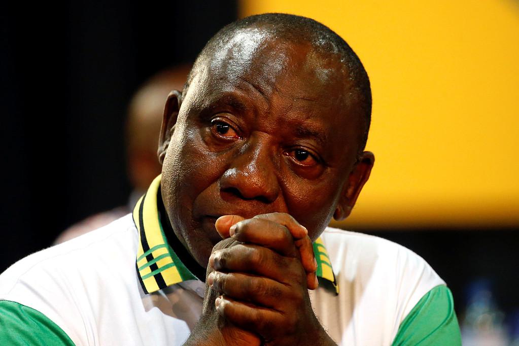 Cyril Ramaphosa valdes till partiledare för ANC. 