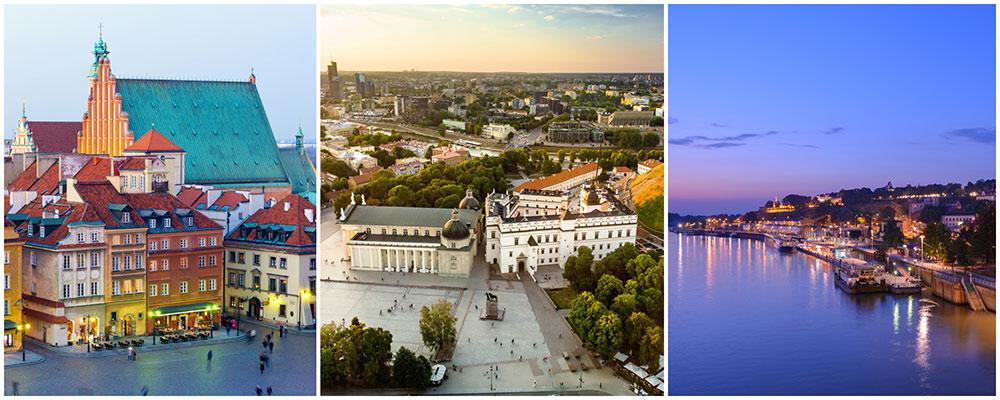 Warszawa, Vilnius och Belgrad är de tre billigaste städerna i Europa att turista i.  