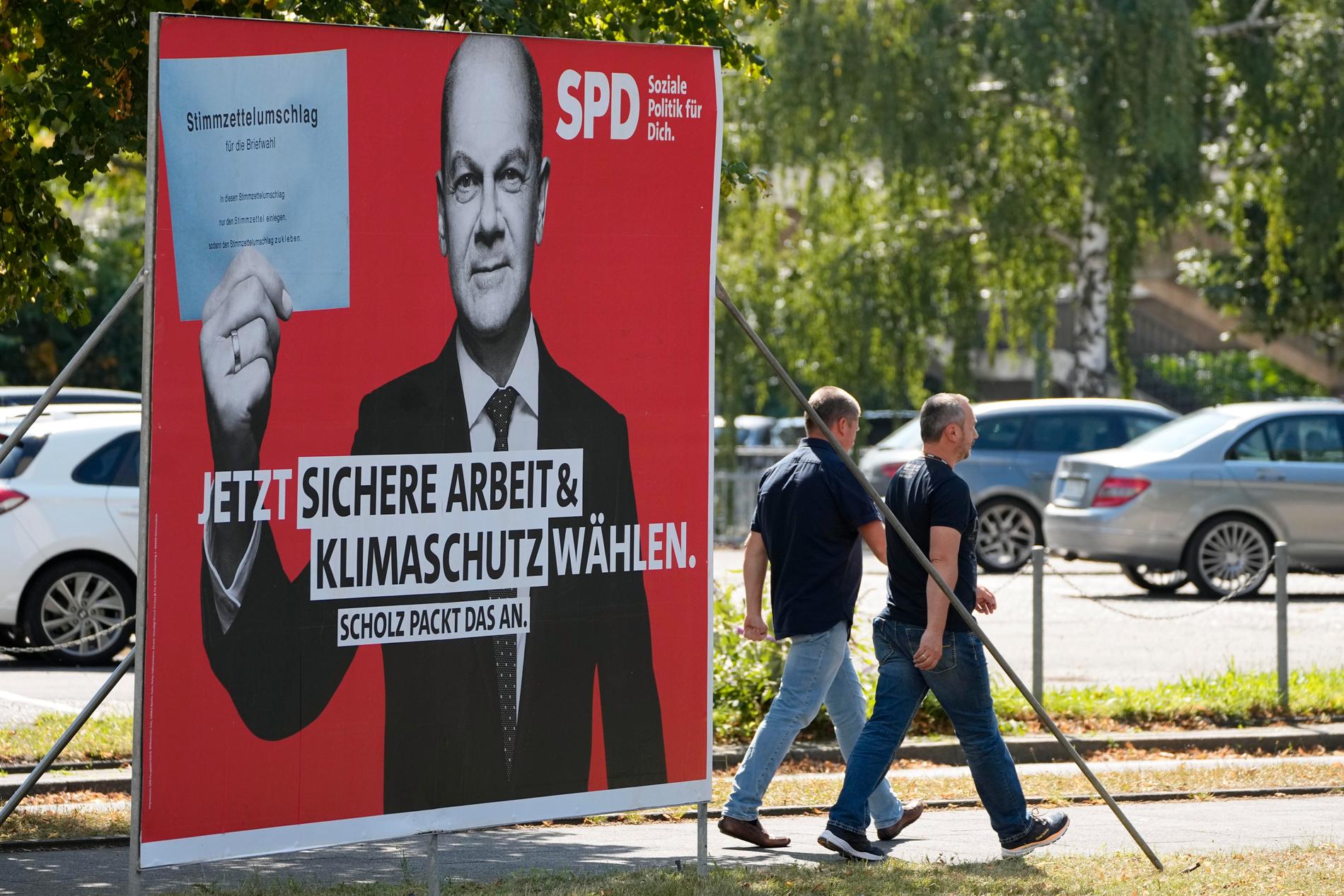 SPD:s kanslerkandidat Olaf Scholz har plötsligt seglat upp en favorit att ersätta Angela Merkel.