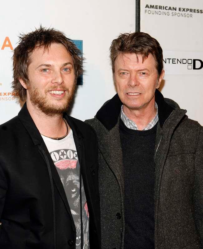 David Bowie med sonen Duncan Jones.