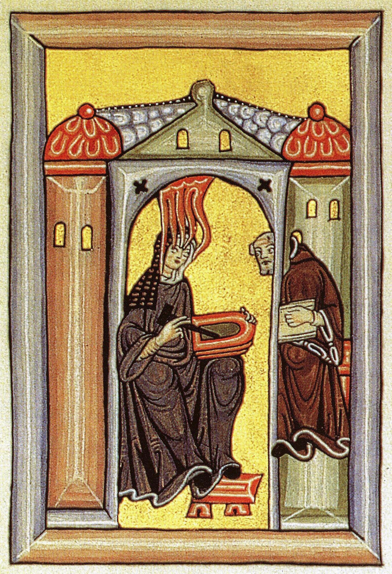 Hildegard i "Liber Scivias".