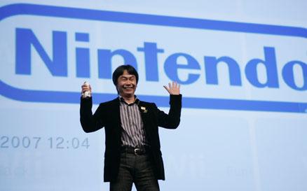 Shigeru Miyamoto, Nintendo toppdesigner, har all anledning att vara glad.