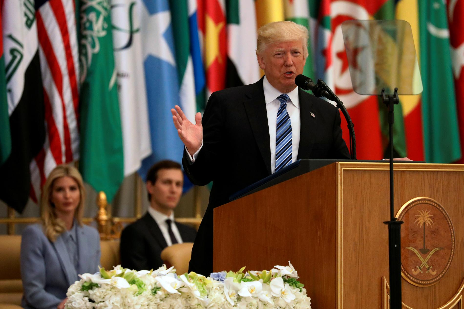 Donald Trump talade inför 50 muslimska ledare.