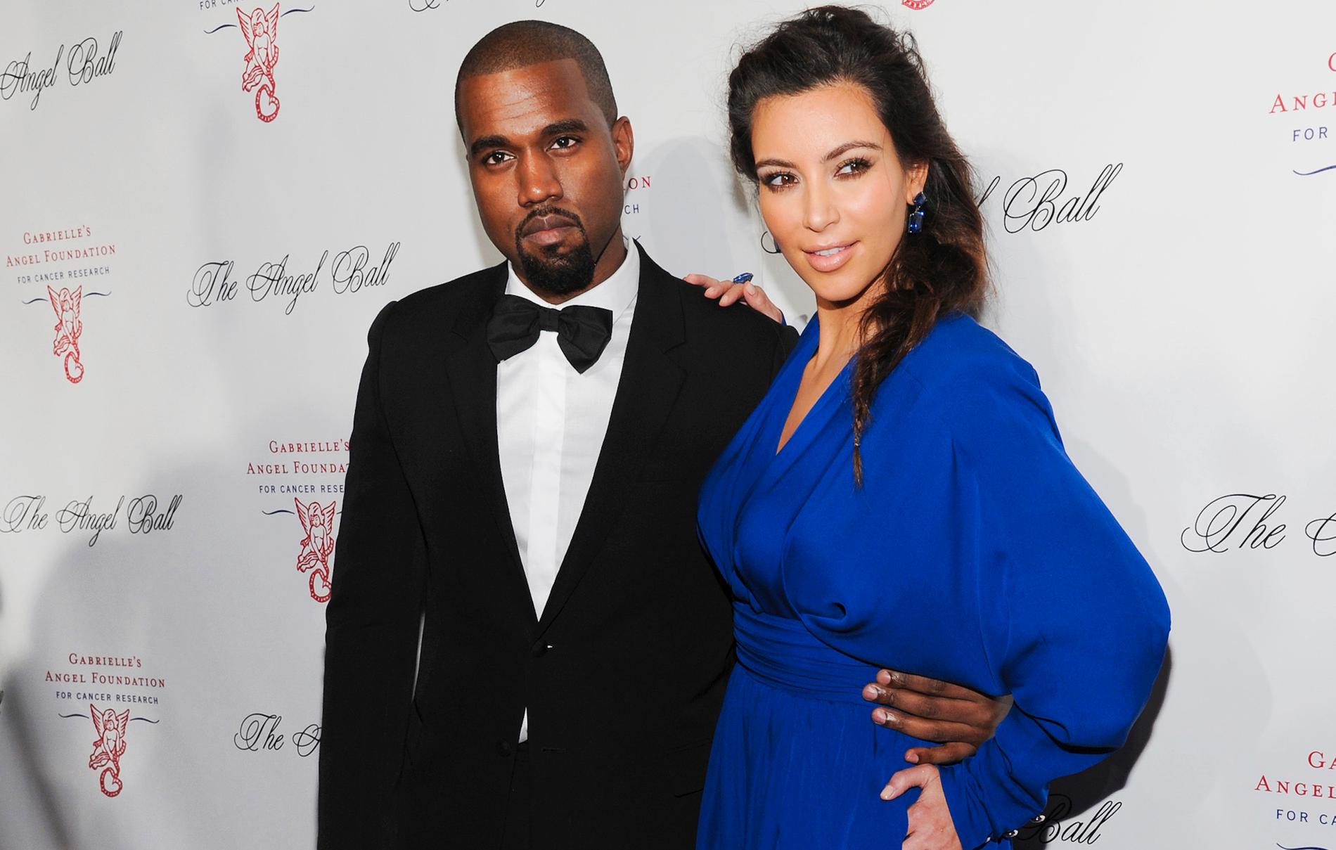  West och Kardashian 2012.