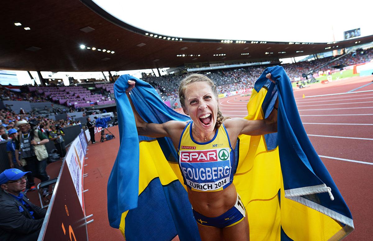 Charlotta Fougberg tog silver i EM 2014.