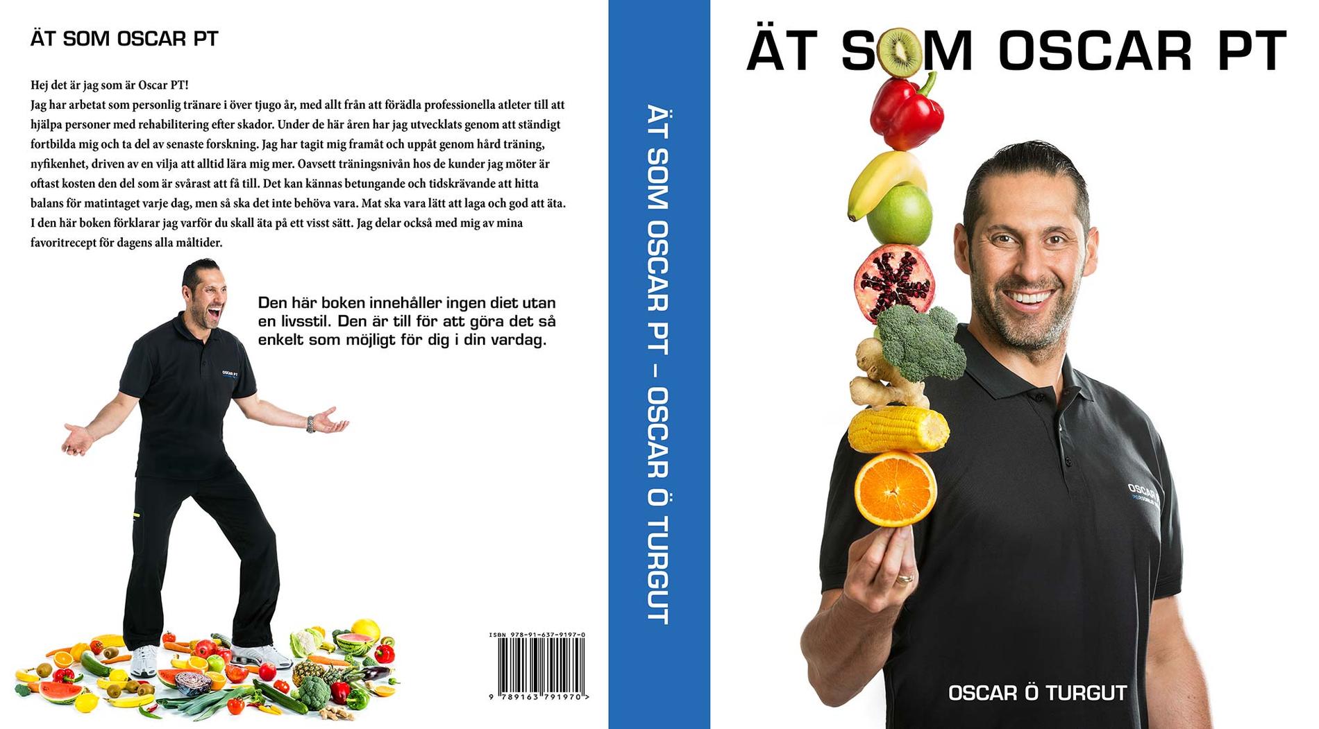 Omslaget på nya kokboken ”Ät som Oscar PT”.