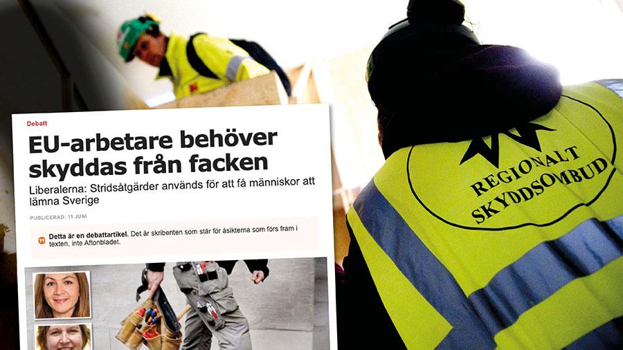 Den syn på facken och ytterst vår svenska arbetsmarknadsmodell som Liberalerna ger uttryck för är både häpnadsväckande och djupt beklaglig, skriver sju S-politiker.