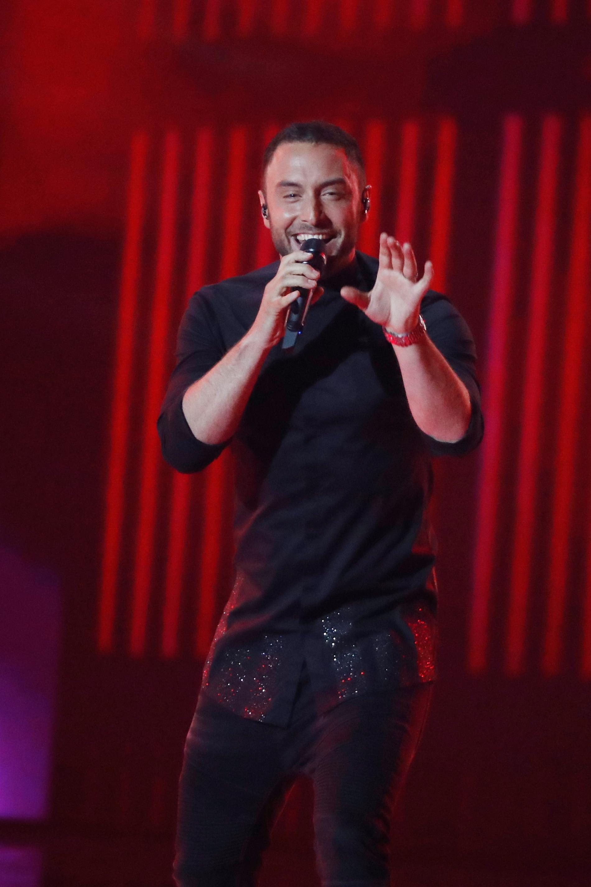 Måns Zelmerlöw under eurovision i år. 